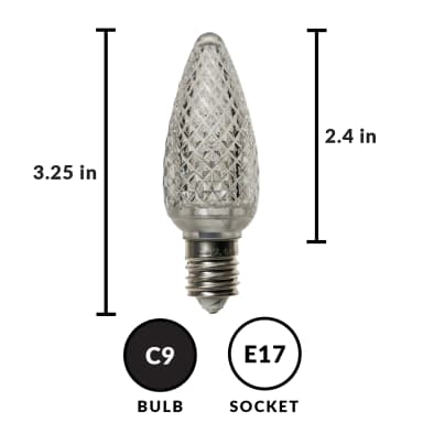 C9 Faceted Bulb (COOL WHITE) - product image