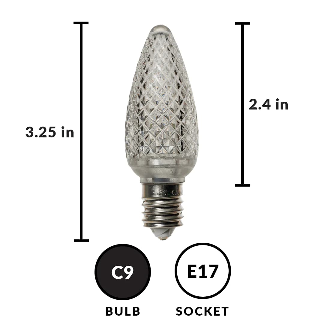 C9 Faceted Bulb (COOL WHITE) - product image
