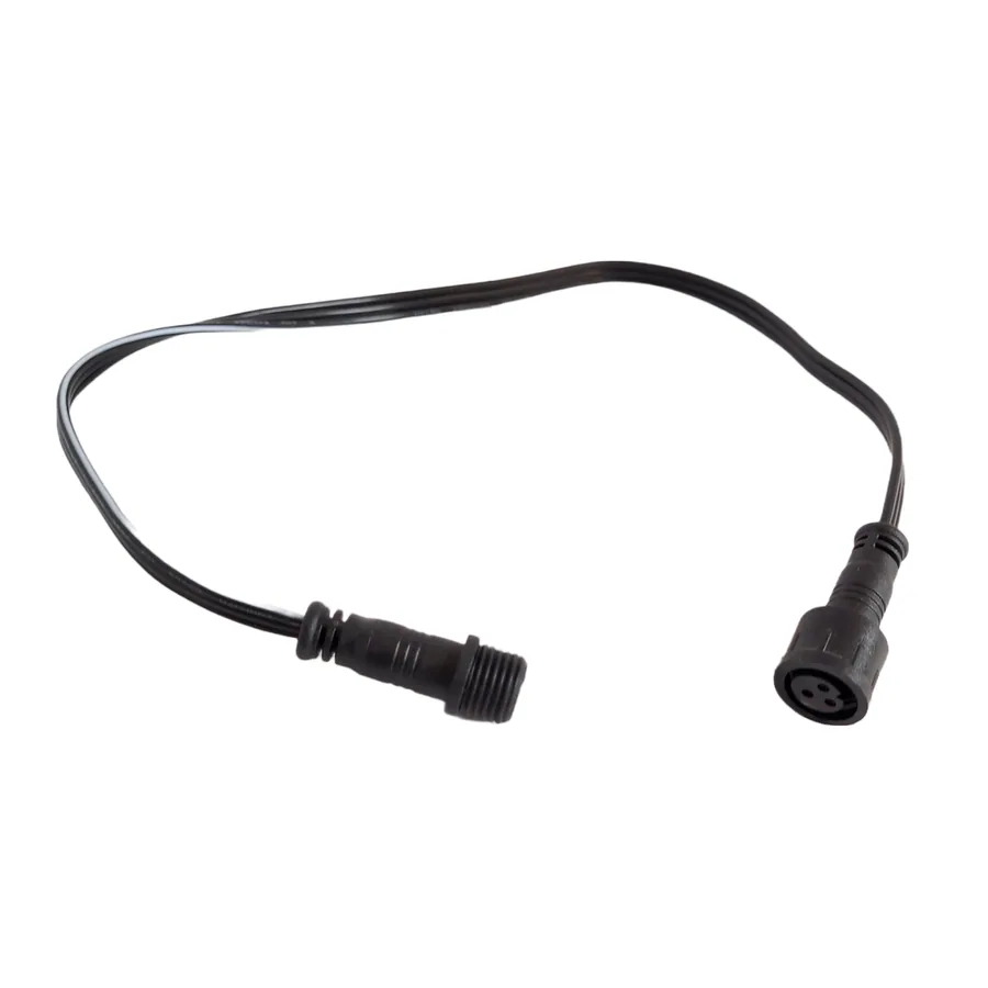 1 ft waterproof LED light extension cable, male to female